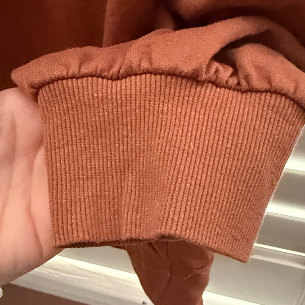 Women's Ruffled Rust Top - Picture 3 of 8